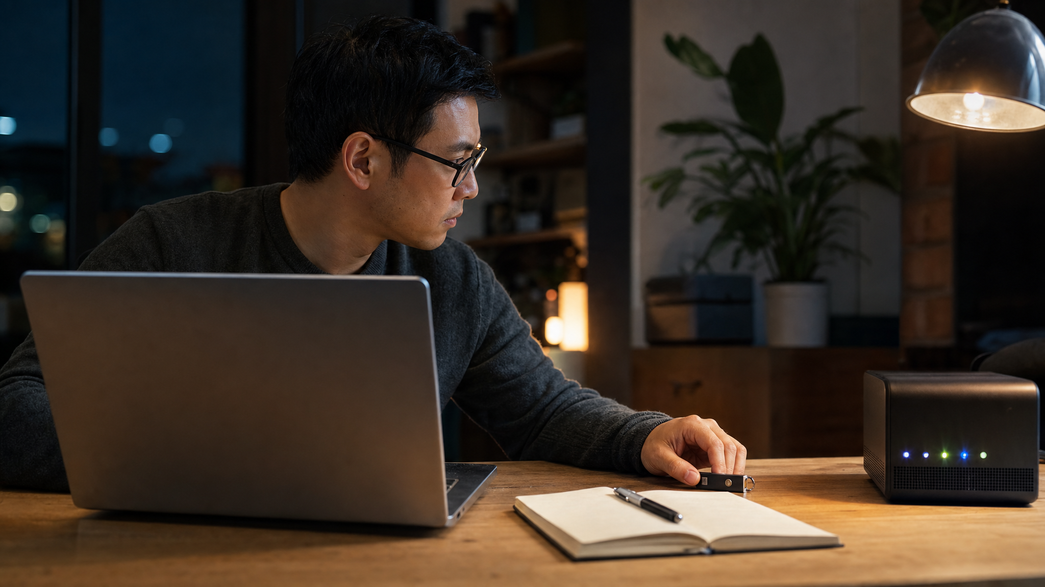 An engineer reviews an approval checkpoint while a remote coding task continues.