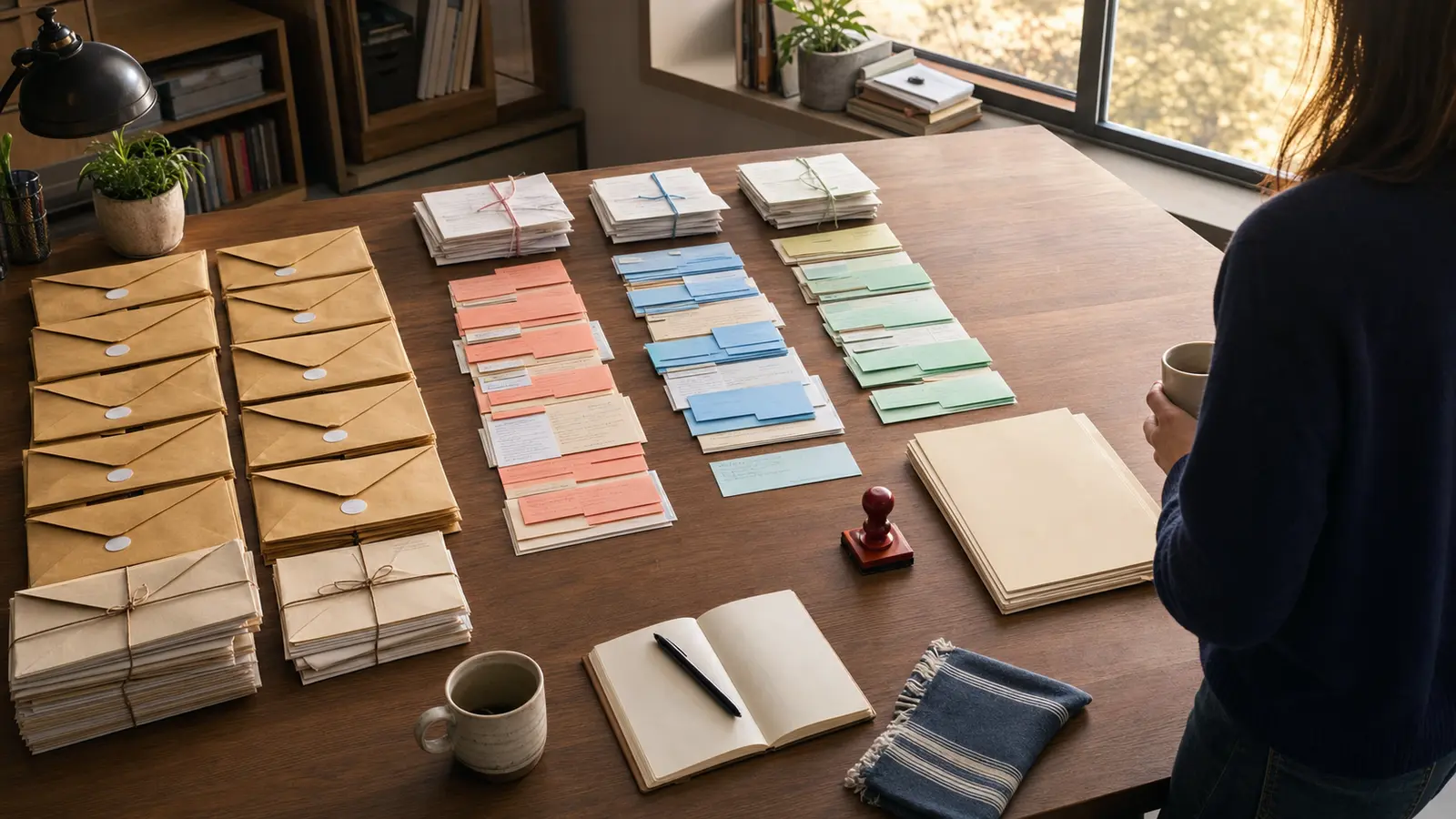 Overnight feedback sorted into three evidence clusters beside an untouched approval stamp and a morning brief.