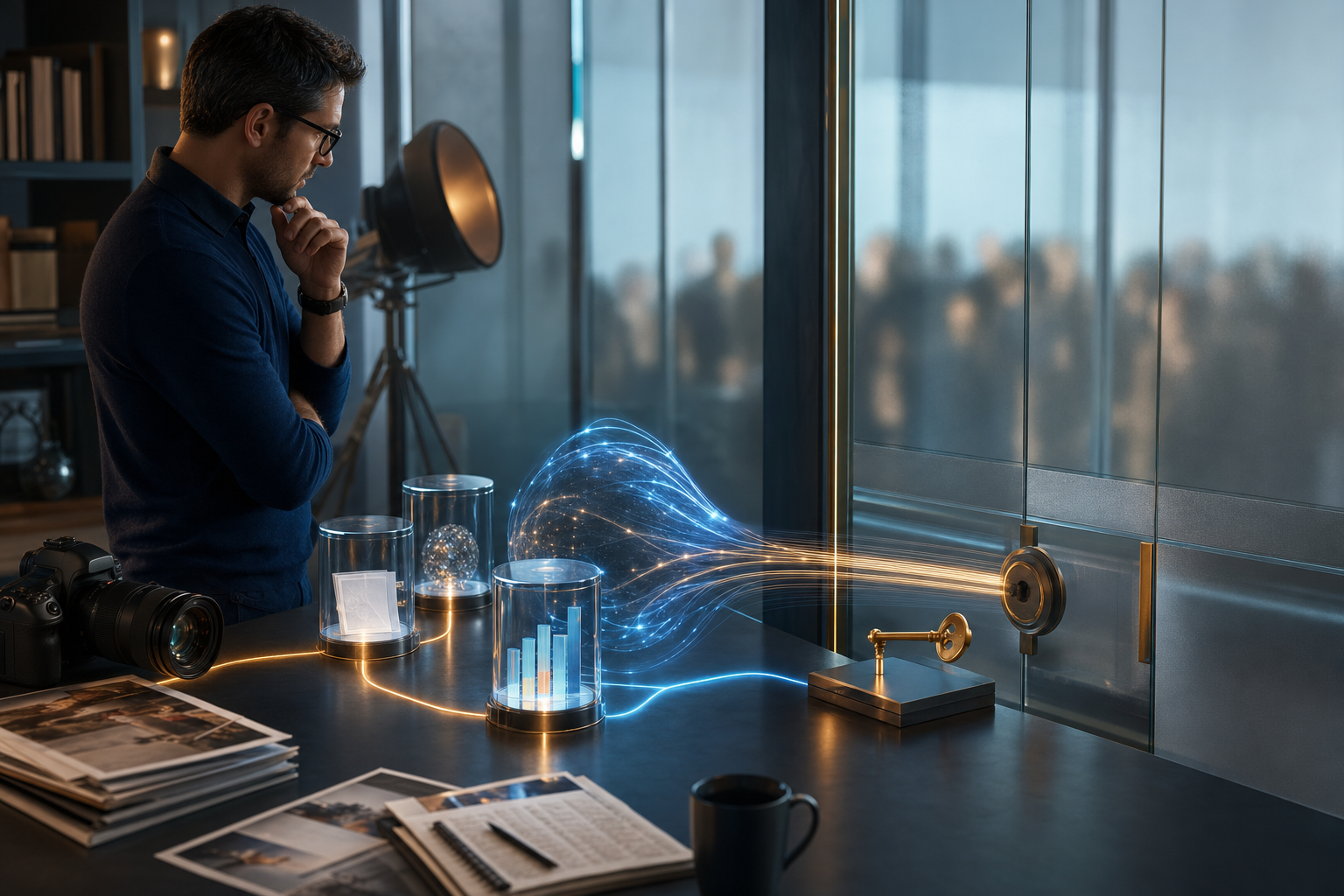 A marketing operator supervising an agent that gathers evidence, prepares analysis, and pauses at a human approval boundary