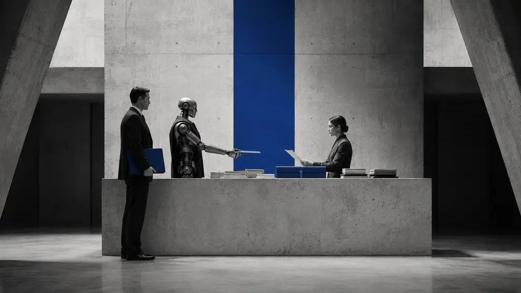 A principal and clerk verify a mechanical purchasing agent's physical mandate before accepting a payment instrument.