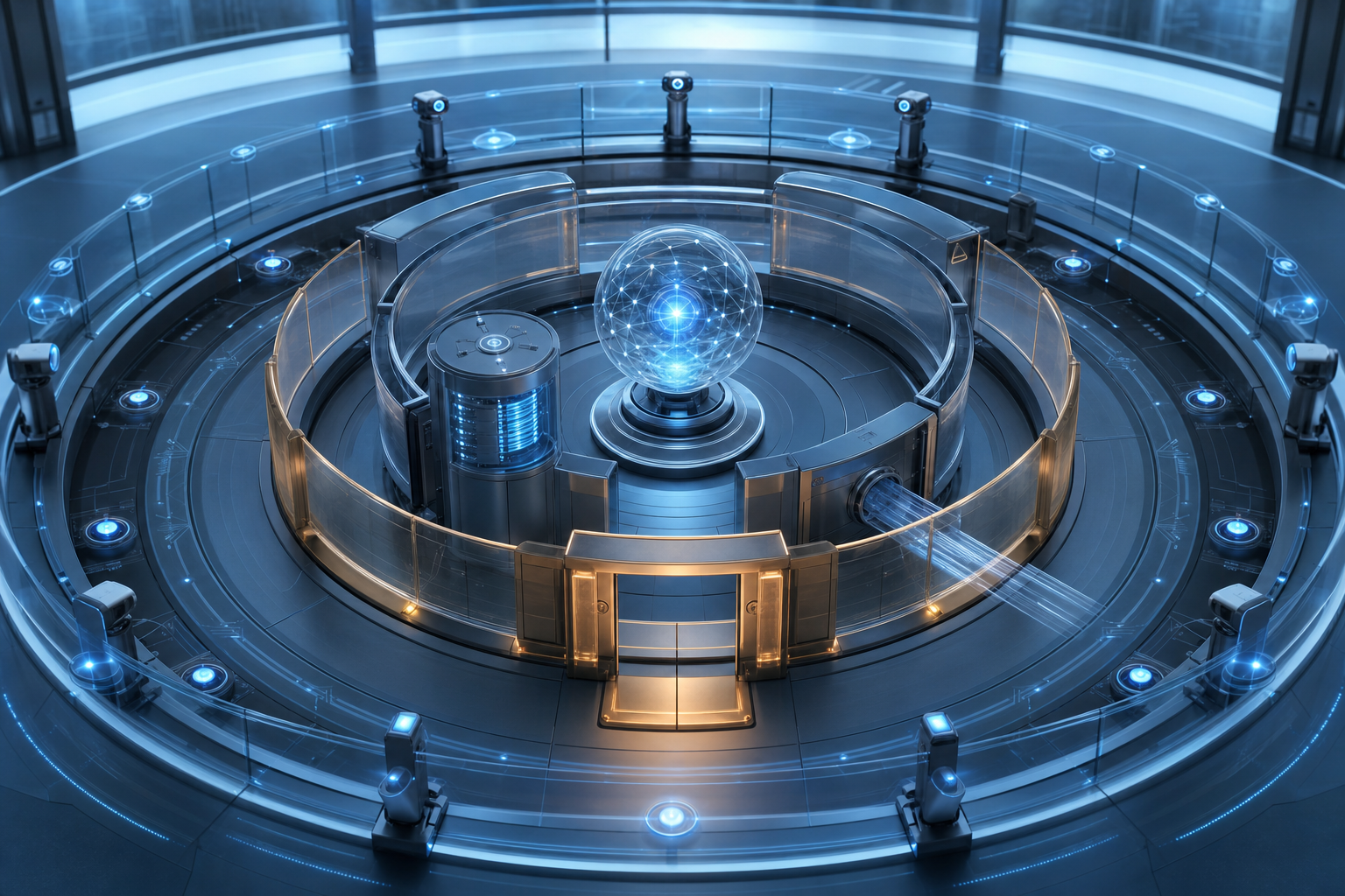 A cloud AI agent operating inside a layered identity, secrets, tools, logging, and approval boundary