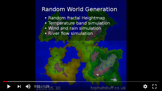 Fractal world generator video
