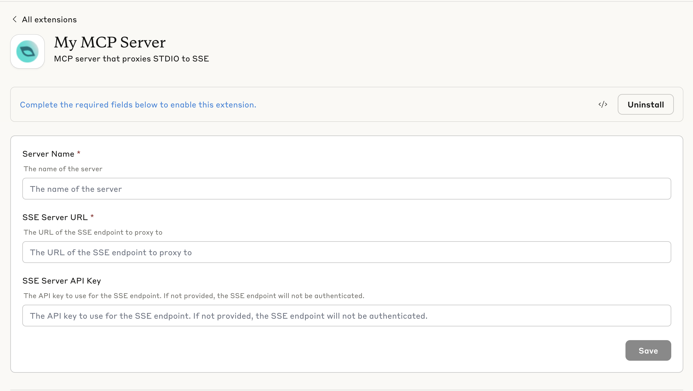 MCP SSE Proxy Installation