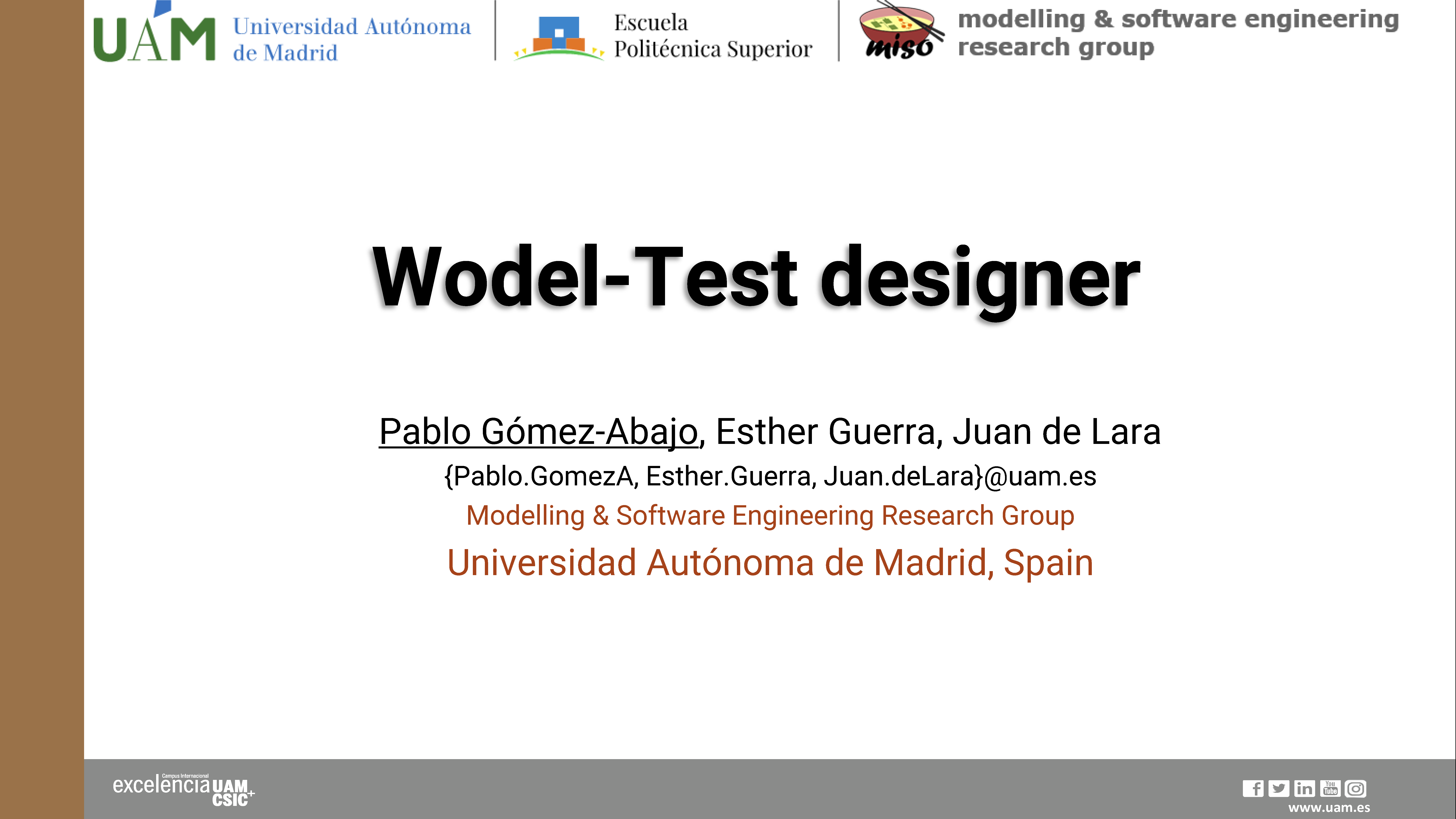 Wodel-Test designer in action