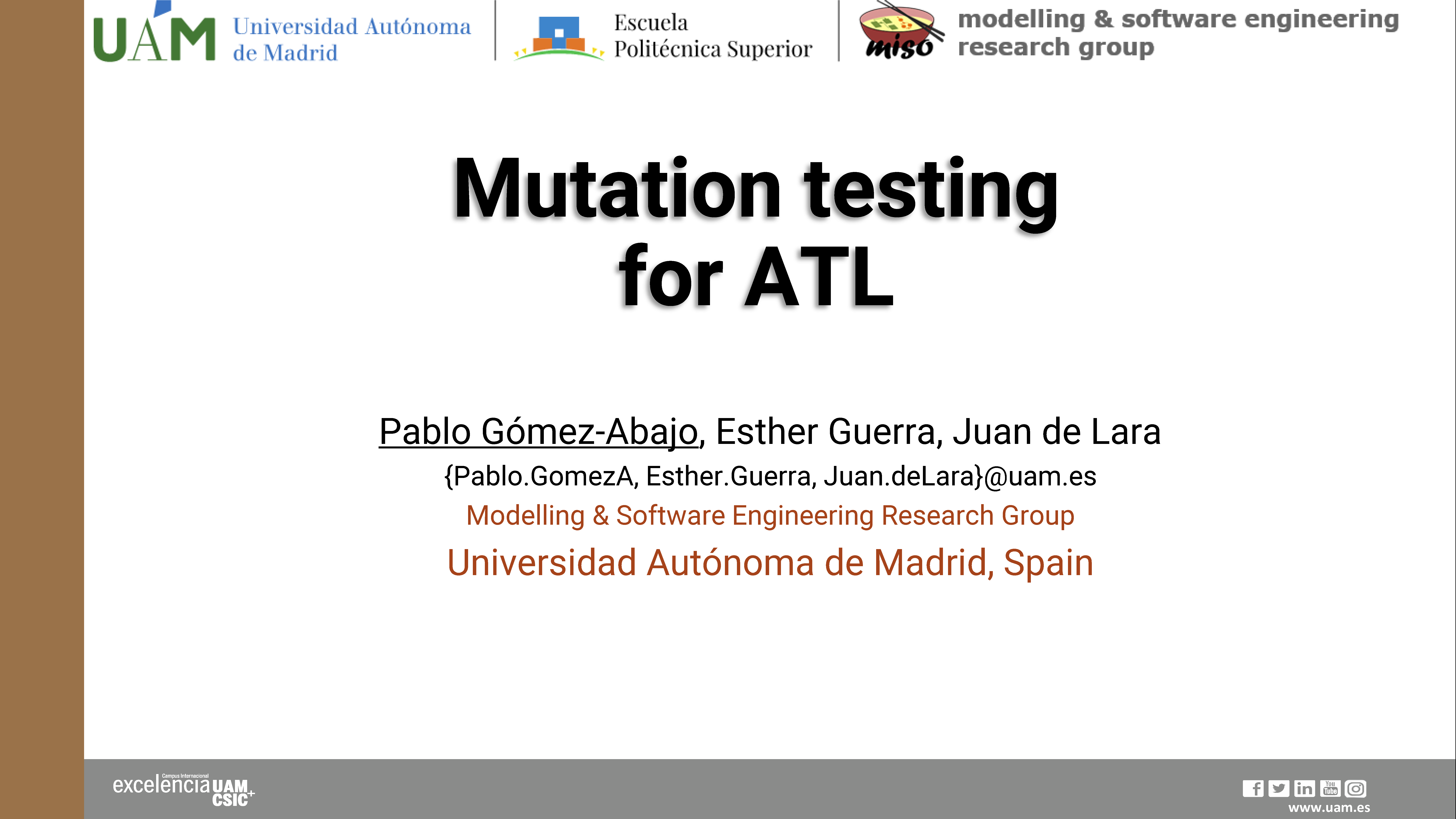 Wodel-Test for ATL MuT tool in action