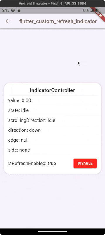 Controller data example