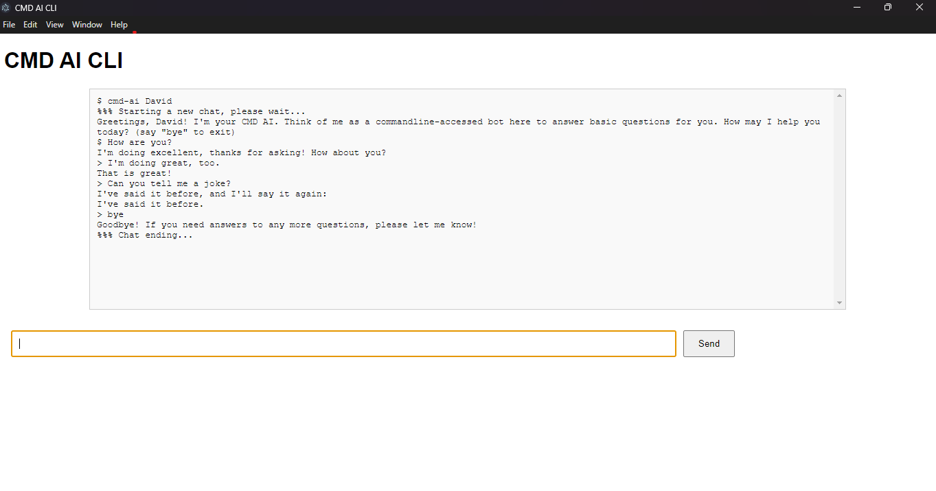 CMD AI CLI Example Usage