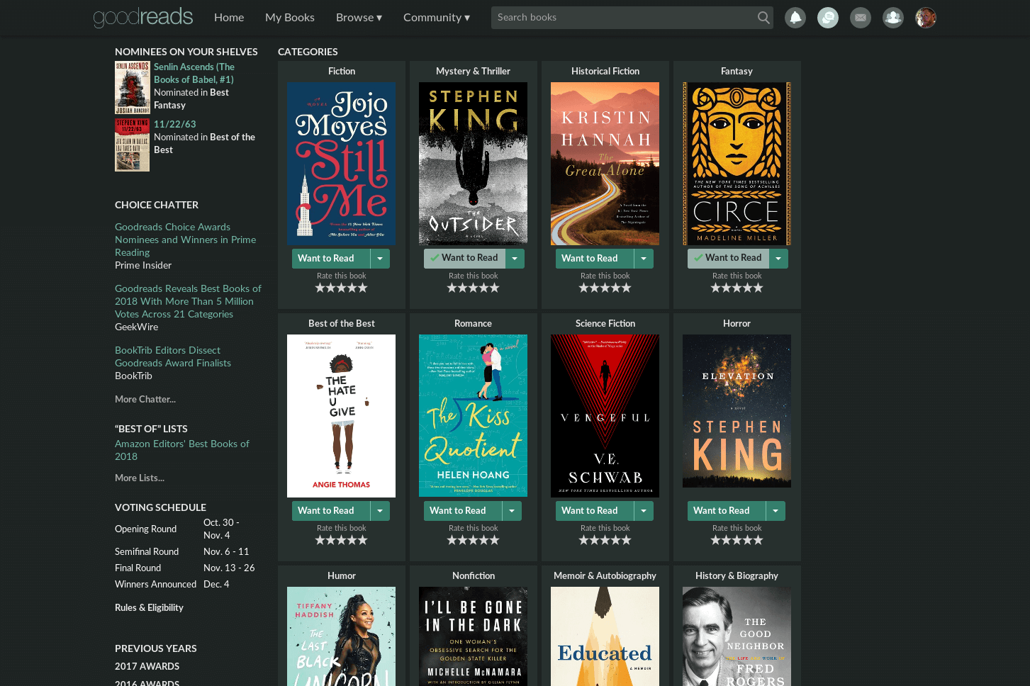 Goodreads - Choice Awards