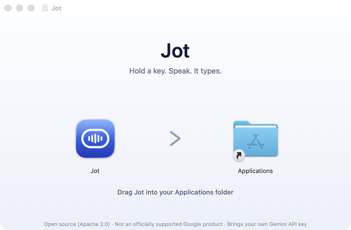 google-gemini/jot-gemini-transcribe-macOS cover