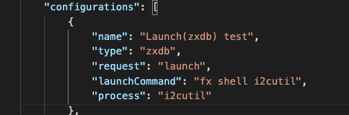 This figure shows a sample launch configuration.