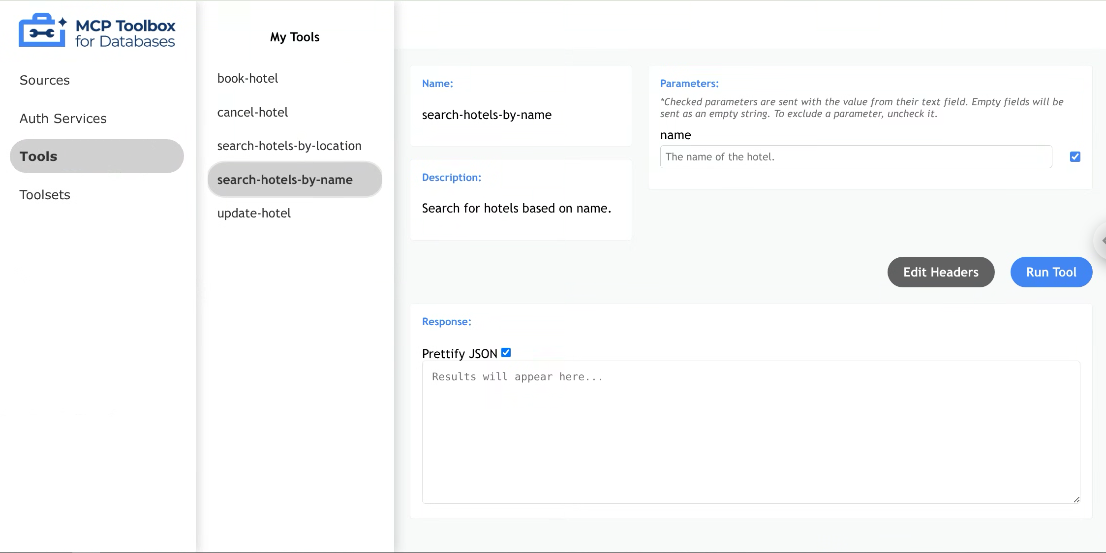 MCP Toolbox UI