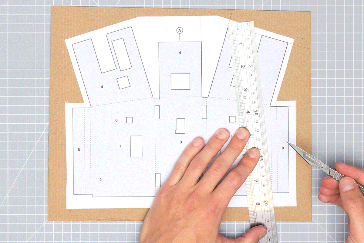 cutting out and assembling paper parts