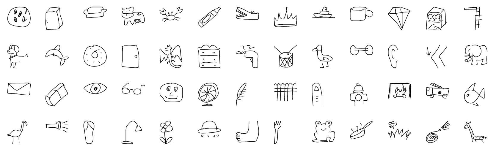 Using Google's Quickdraw to create an MNIST style dataset! · Rajiv Shah