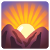 sunrise over mountains on Google