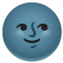 new moon face emoji on Google