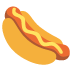 hot dog emoji on Google