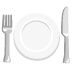 fork and knife with plate on Google