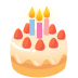birthday cake emoji on Google