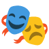 performing arts emoji on Google