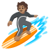 person surfing: medium skin tone on Google