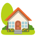 house with garden on Google