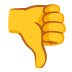 thumbs down on Google