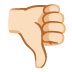 thumbs down: light skin tone on Google
