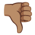 thumbs down: medium skin tone on Google