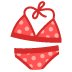 bikini emoji on Google