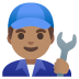 man mechanic: medium skin tone on Google