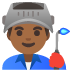 man factory worker: medium-dark skin tone on Google