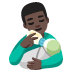 man feeding baby: dark skin tone on Google