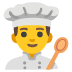 man cook emoji on Google