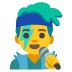 man singer emoji on Google