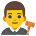man judge emoji on Google