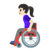 woman in manual wheelchair: light skin tone on Google