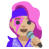 woman singer: medium-light skin tone on Google