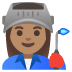 woman factory worker: medium skin tone on Google