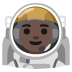 woman astronaut: dark skin tone on Google