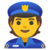 police officer emoji on Google
