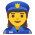 woman police officer on Google