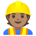 construction worker: medium skin tone on Google