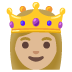 princess: medium-light skin tone emoji on Google