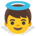 baby angel emoji on Google