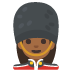 woman guard: medium-dark skin tone on Google
