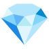 gem stone emoji on Google