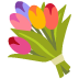 bouquet emoji on Google