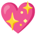 sparkling heart on Google