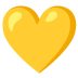 yellow heart on Google