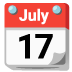 tear-off calendar emoji on Google